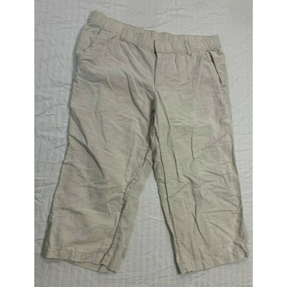 🍏🍏🍏 LIZ CLAIBORNE WOMENS CAPRIS PANTS SIZE L 🍏🍏🍏